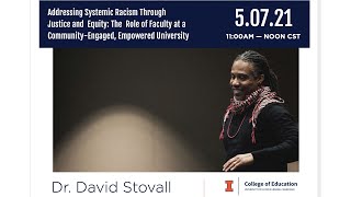 Dean's Distinguished Speaker Series - Dr. David Stovall